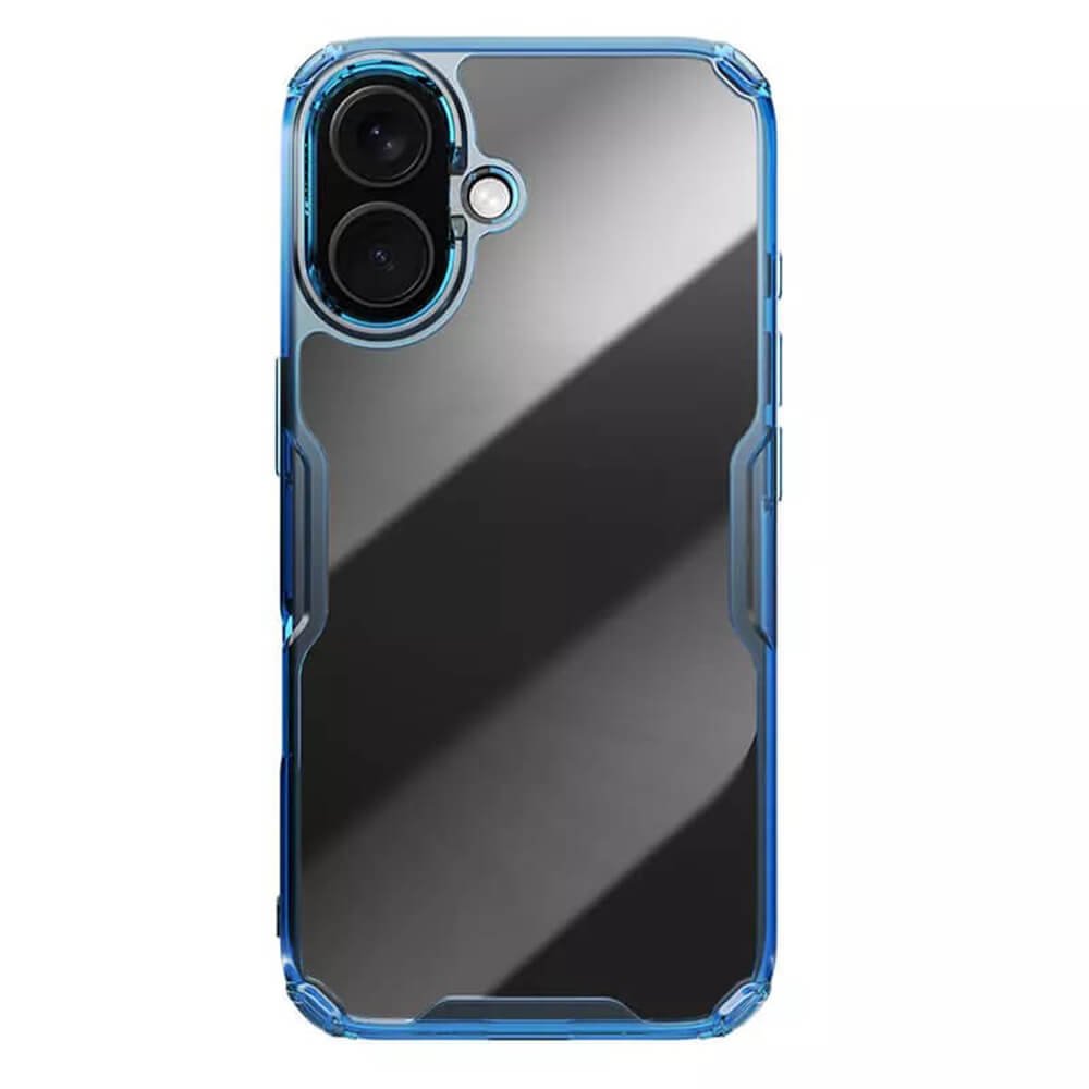 Nillkin iPhone 16 Nature Pro - Σκληρή Θήκη με Πλαίσιο Σιλικόνης - Blue