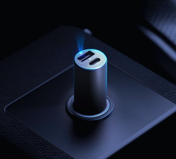 3MK HyperCar Φορτιστής Αυτοκινήτου Γρήγορης Φόρτισης 100W Power Delivery με 1 Θύρα USB και 1 Θύρα Type - C - Dark Grey