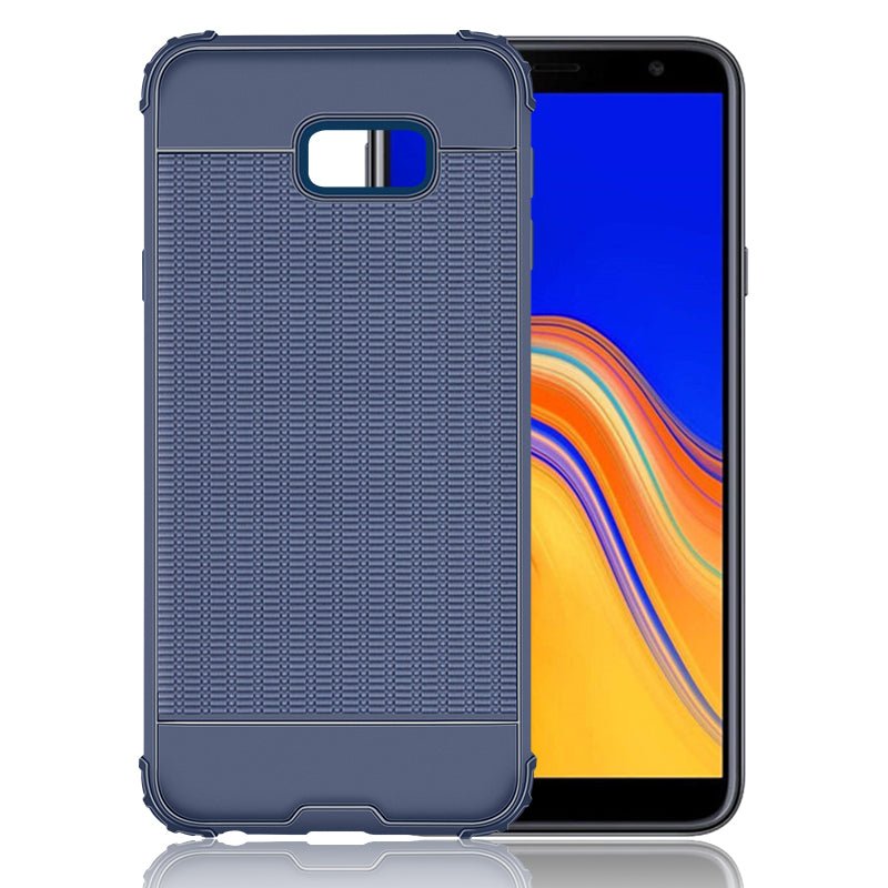 OEM Samsung Galaxy J4 Plus 2018 Anti - shock Slim Armor Θήκη Σιλικόνης TPU με Ενισχυμένες Γωνίες - Blue