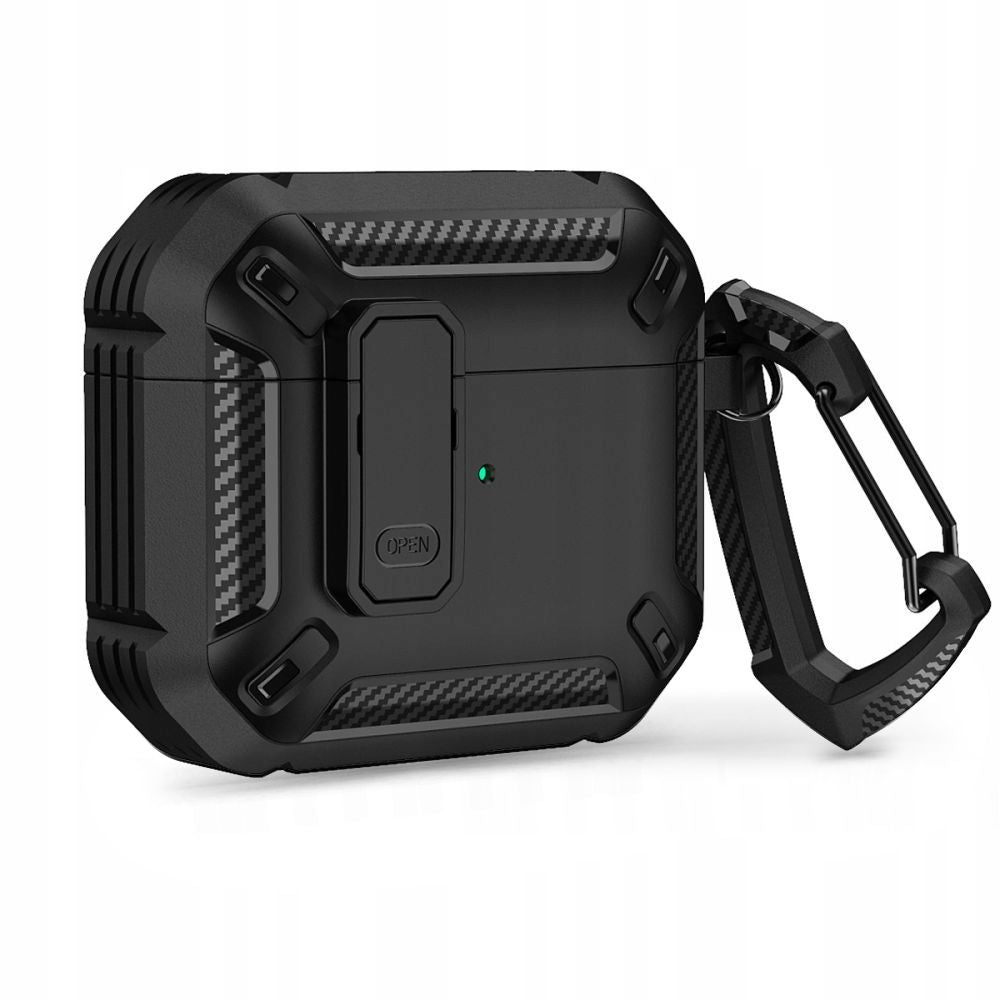 Tech - Protect AirPods Pro 1 / 2 Θήκη Σιλικόνης - X - Carbo - Black