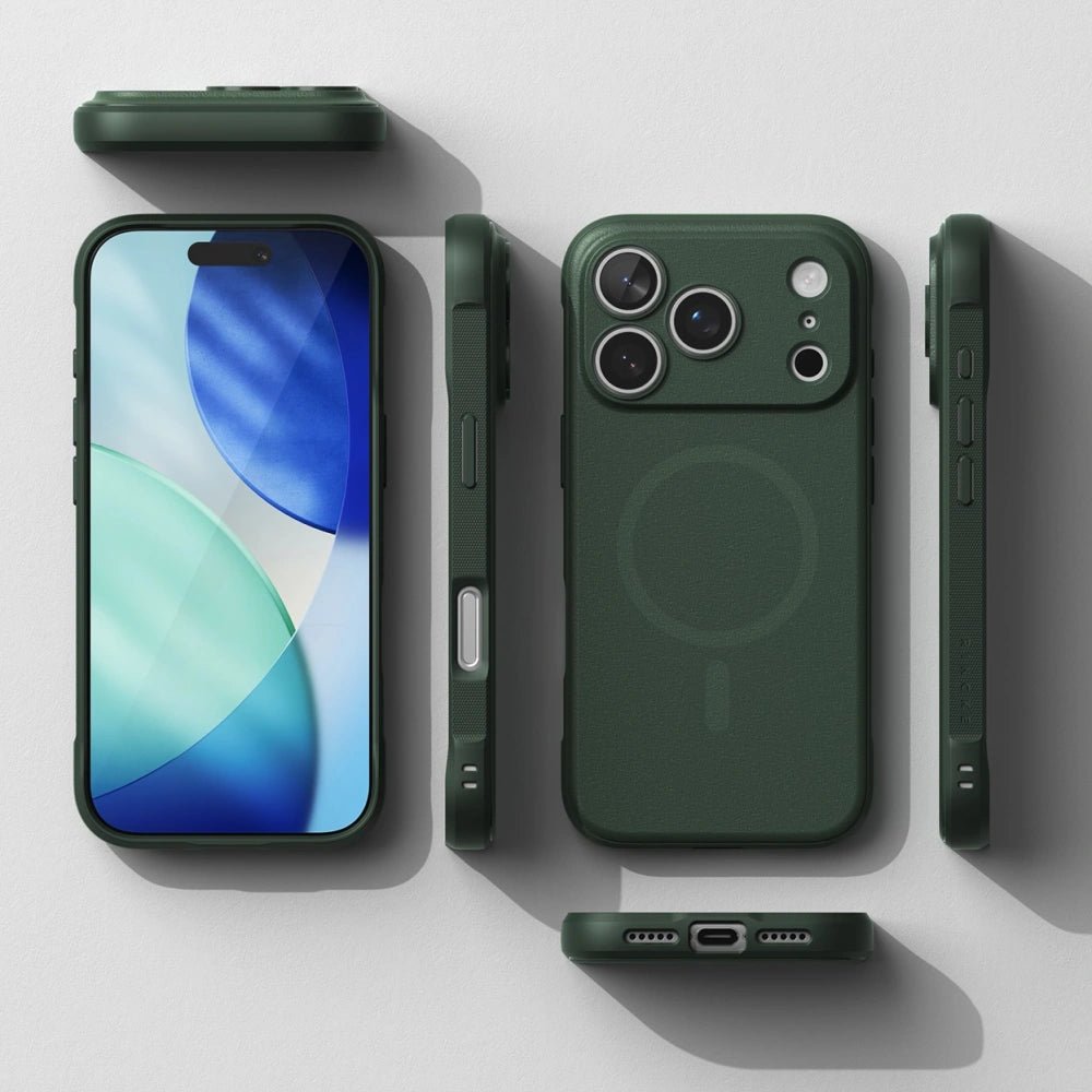 Ringke iPhone 17 Pro - Onyx Magnetic MagSafe Θήκη Σιλικόνης - Dark Green