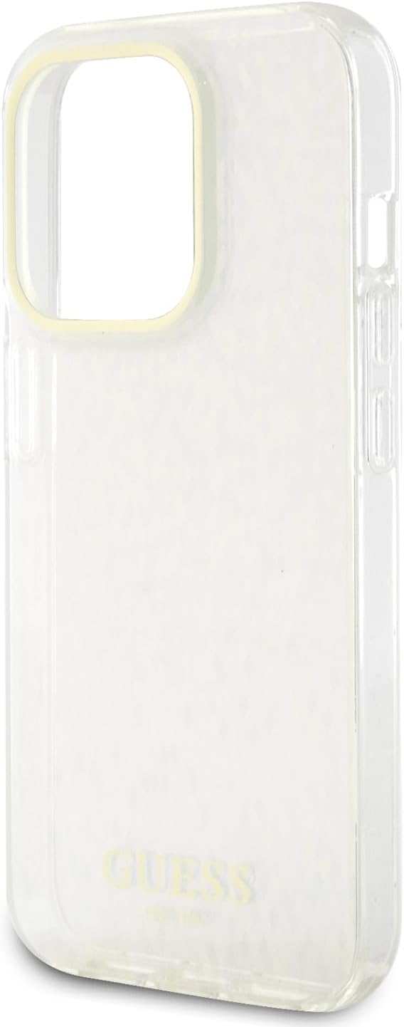 Guess iPhone 15 Pro Max IML Faceted Mirror Disco Iridescent Σκληρή Θήκη με Πλαίσιο Σιλικόνης - Pink - GUHCP15XHDECMP