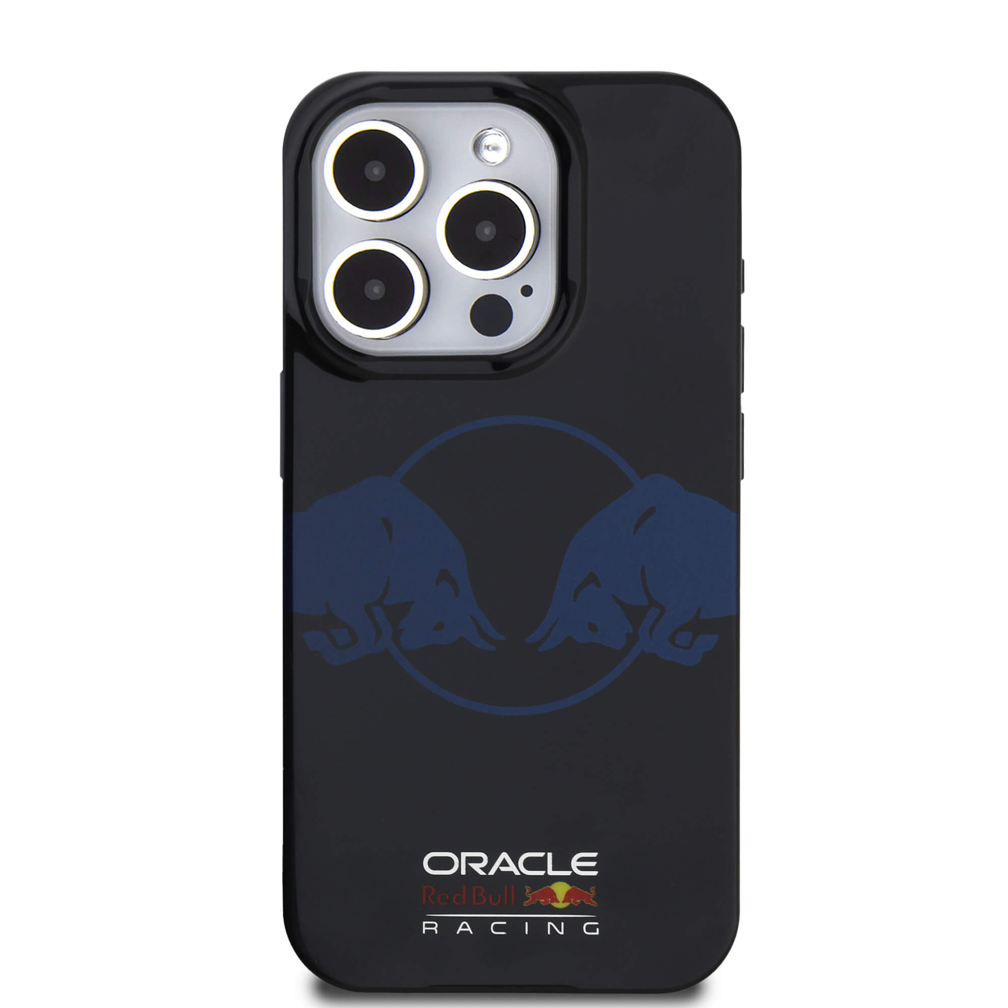 Red Bull iPhone 15 Pro Max - IML Two Bulls - MagSafe Σκληρή Θήκη με Πλαίσιο Σιλικόνης - Navy - RBHMP15X24HIDBV
