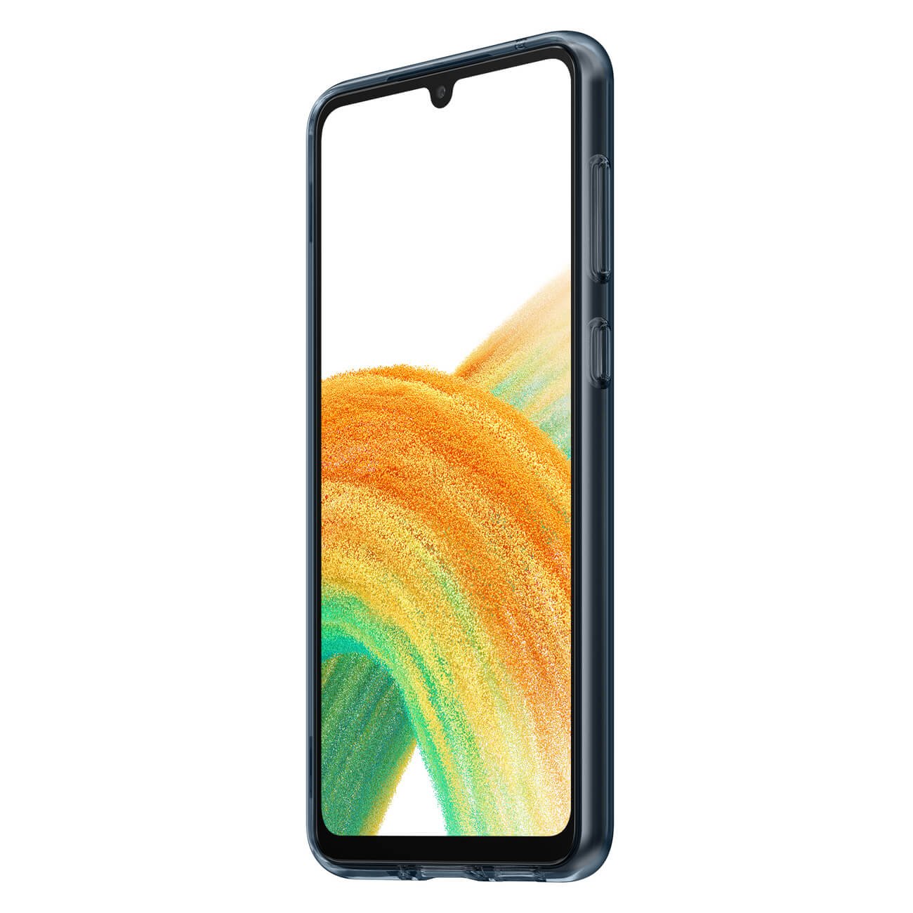 Samsung Slim Strap Cover Samsung Galaxy A33 5G Σκληρή Θήκη με Πλαίσιο Σιλικόνης - Black / Ημιδιάφανη - EF - XA336CBEGWW