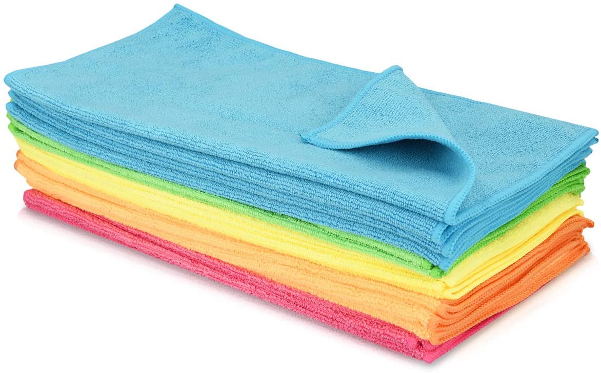 Navaris 20x Microfiber Cleaning Cloth Pack - Σετ 20 Πετσέτες - Multicolor - 46322.02