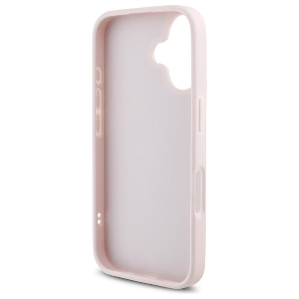 Karl Lagerfeld iPhone 16 - Quilted Signature - Θήκη με Επένδυση Συνθετικού Δέρματος - Pink - KLHCP16SPQDSMGP