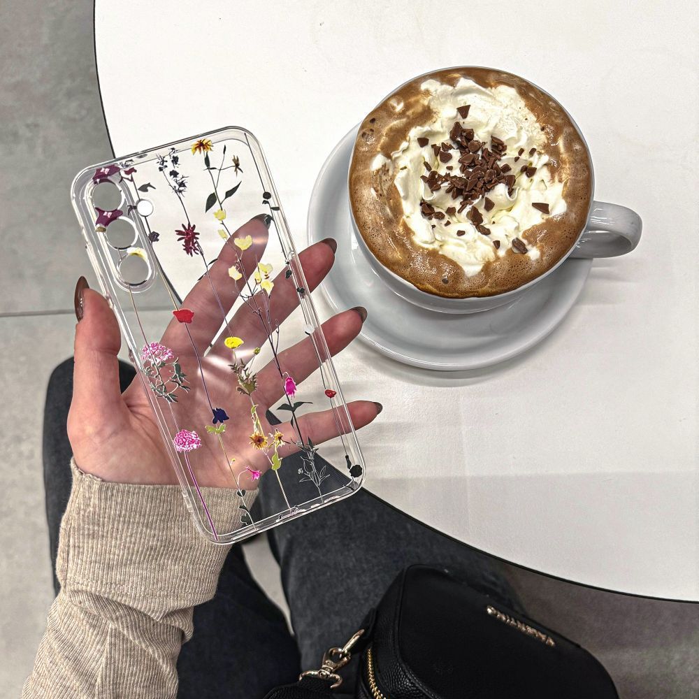 Tech - Protect Xiaomi Redmi 13 Flexair+ Λεπτή Θήκη Σιλικόνης - Garden Floral - Διάφανη