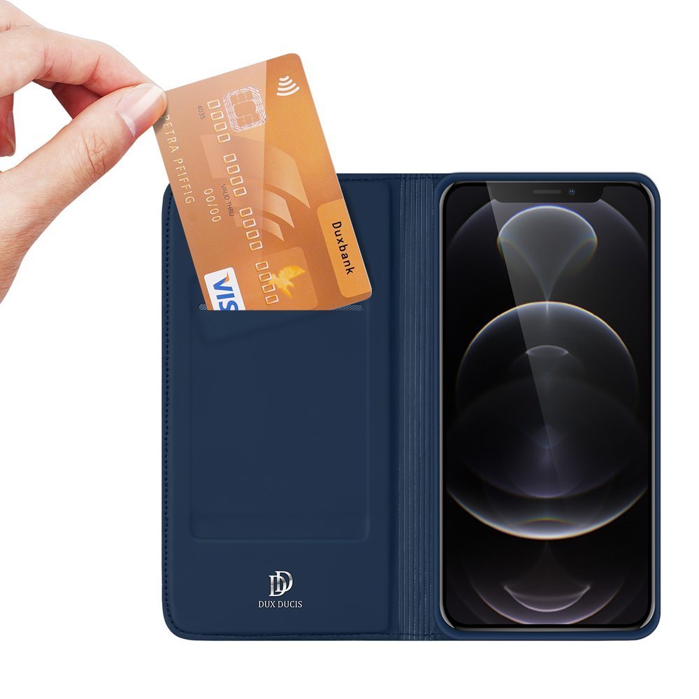 Dux Ducis iPhone 13 Pro Flip Stand Case Θήκη Βιβλίο - Blue
