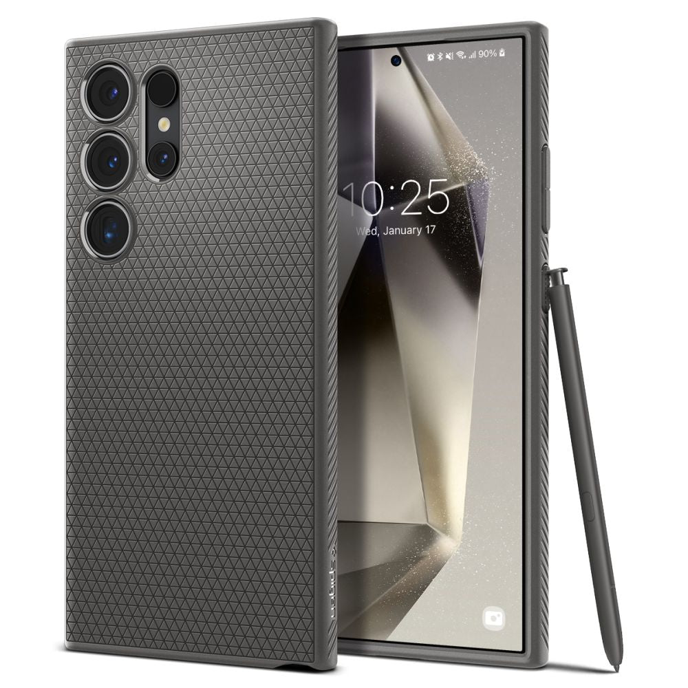 Spigen Samsung Galaxy S24 Ultra Liquid Air Θήκη Σιλικόνης - Granite Grey