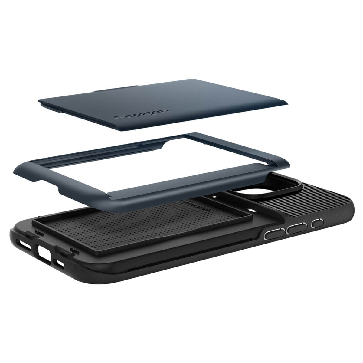 Spigen iPhone 15 Pro Slim Armor CS Σκληρή Θήκη - Blue