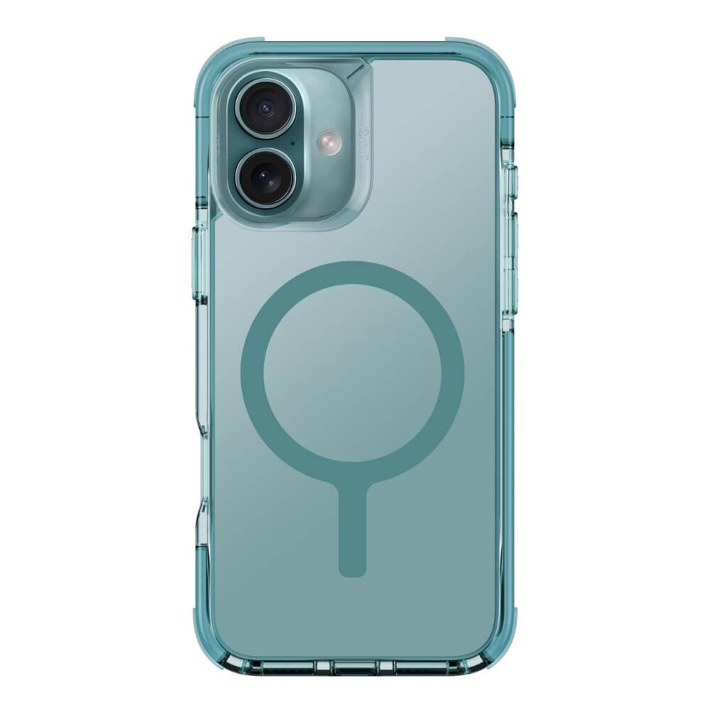 Uniq iPhone 16 Plus Combat Magclick Σκληρή Θήκη με Πλαίσιο Σιλικόνης και MagSafe - Teal Green