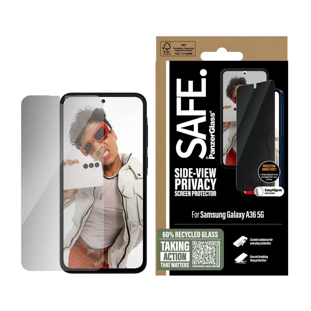 Safe by PanzerGlass Samsung Galaxy A36 5G Privacy Ultra - Wide Fit Full Screen Αντιχαρακτικό Γυαλί Οθόνης - Black