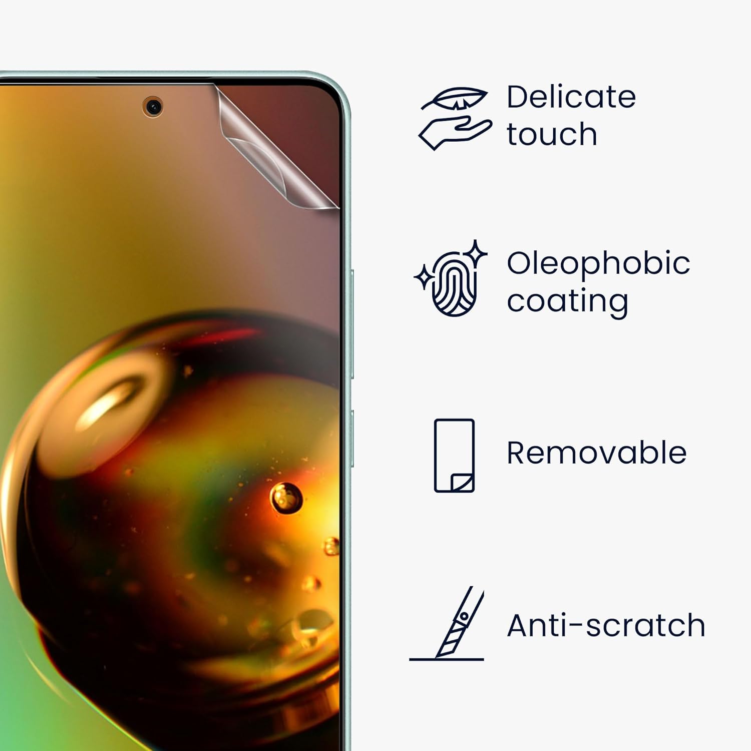 KW Xiaomi Redmi Note 14 5G - Σετ με 3 Μεμβράνες Προστασίας Οθόνης - Διάφανες