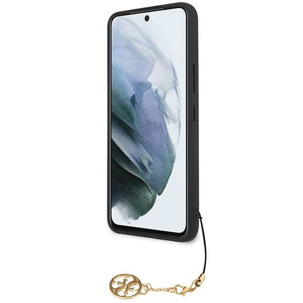Guess Samsung Galaxy S23+ - 4G Charms Collection Θήκη με Επένδυση Συνθετικού Δέρματος - Grey - GUHCS23MGF4GGR