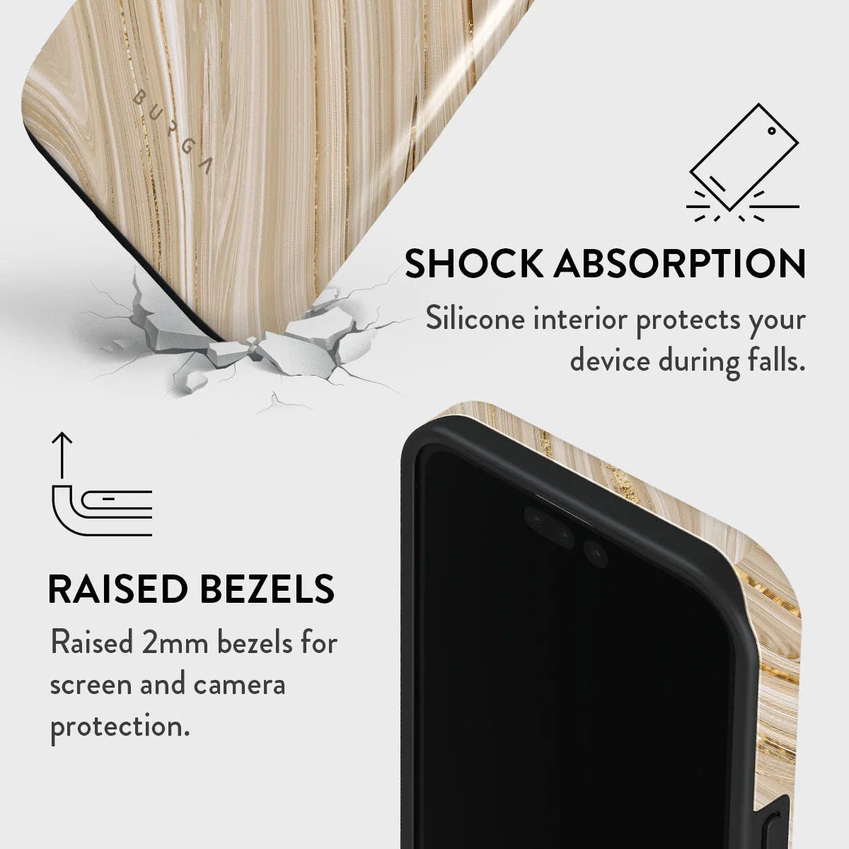 Burga iPhone 15 Pro Fashion Tough Σκληρή Θήκη - Full Glam