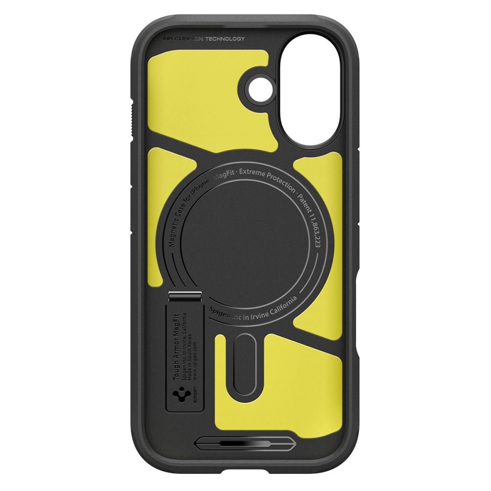 Spigen iPhone 17 - Tough Armor T Mag - MagSafe Σκληρή Θήκη με Πλαίσιο Σιλικόνης και Σταντ - Black