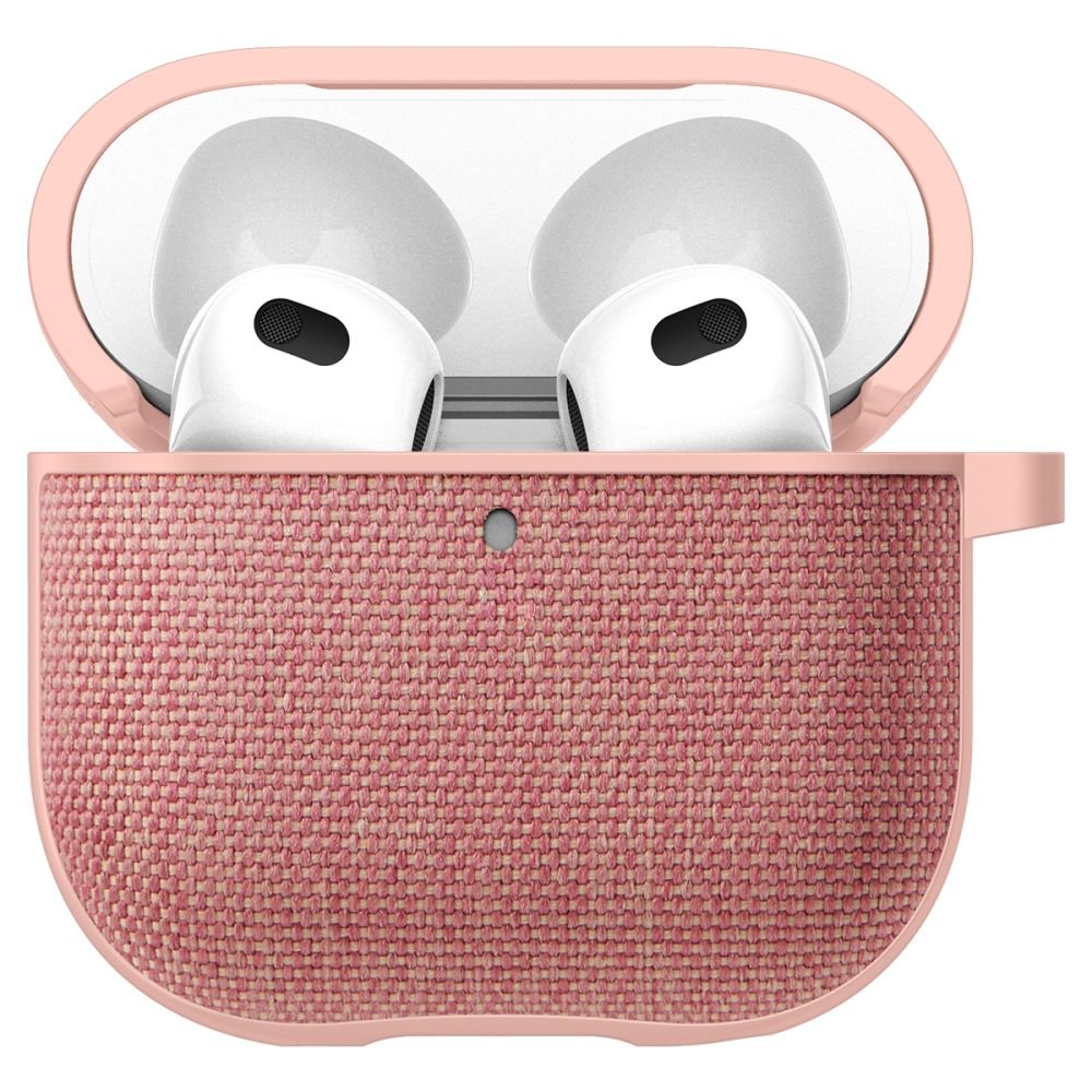 Spigen AirPods 4 Θήκη Urban Fit από Σιλικόνη και Ύφασμα - Rose Gold