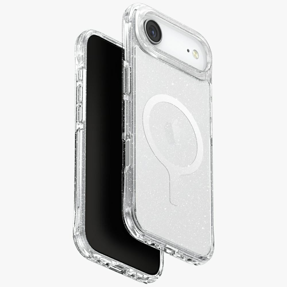 Uniq iPhone Air - LifePro Xtreme Magclick - Σκληρή Θήκη με Πλαίσιο Σιλικόνης και MagSafe - Clear / Glitter