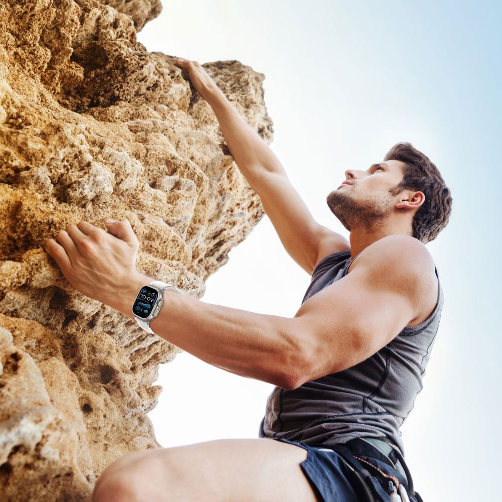 Tech - Protect Λουράκι Apple Watch 8/9/10/11 - SE (1/2/3) - Ultra (1/2/3) – 44/45/46/49mm Nylon Stripe - Crayon Grey