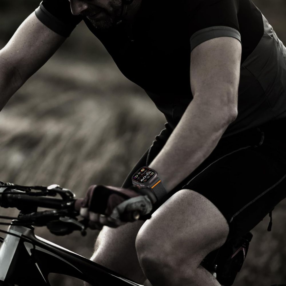 Tech - Protect Λουράκι Apple Watch 8/9/10/11 - SE (1/2/3) - Ultra (1/2/3) – 44/45/46/49mm Nylon Slip - Black