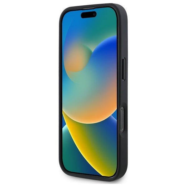 Guess iPhone 16 Pro - 4G Small Classic - MagSafe Θήκη με Επένδυση Συνθετικού Δέρματος - Black - GUHMP16LP4SM4MK