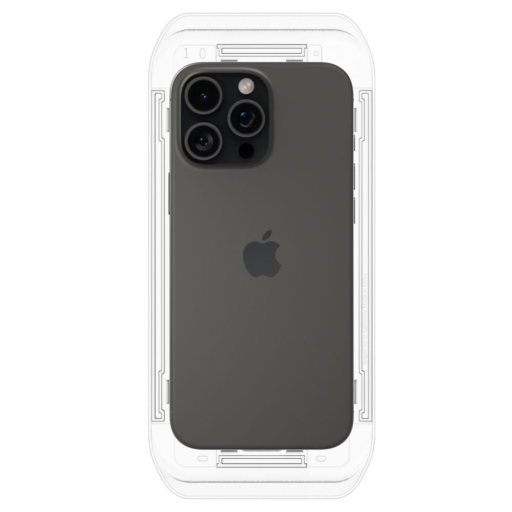 Spigen iPhone 16 Pro / iPhone 17 / iPhone 17 Pro Glas.TR EZ Fit 9H Αντιχαρακτικό Γυαλί Οθόνης - Clear - AGL07935