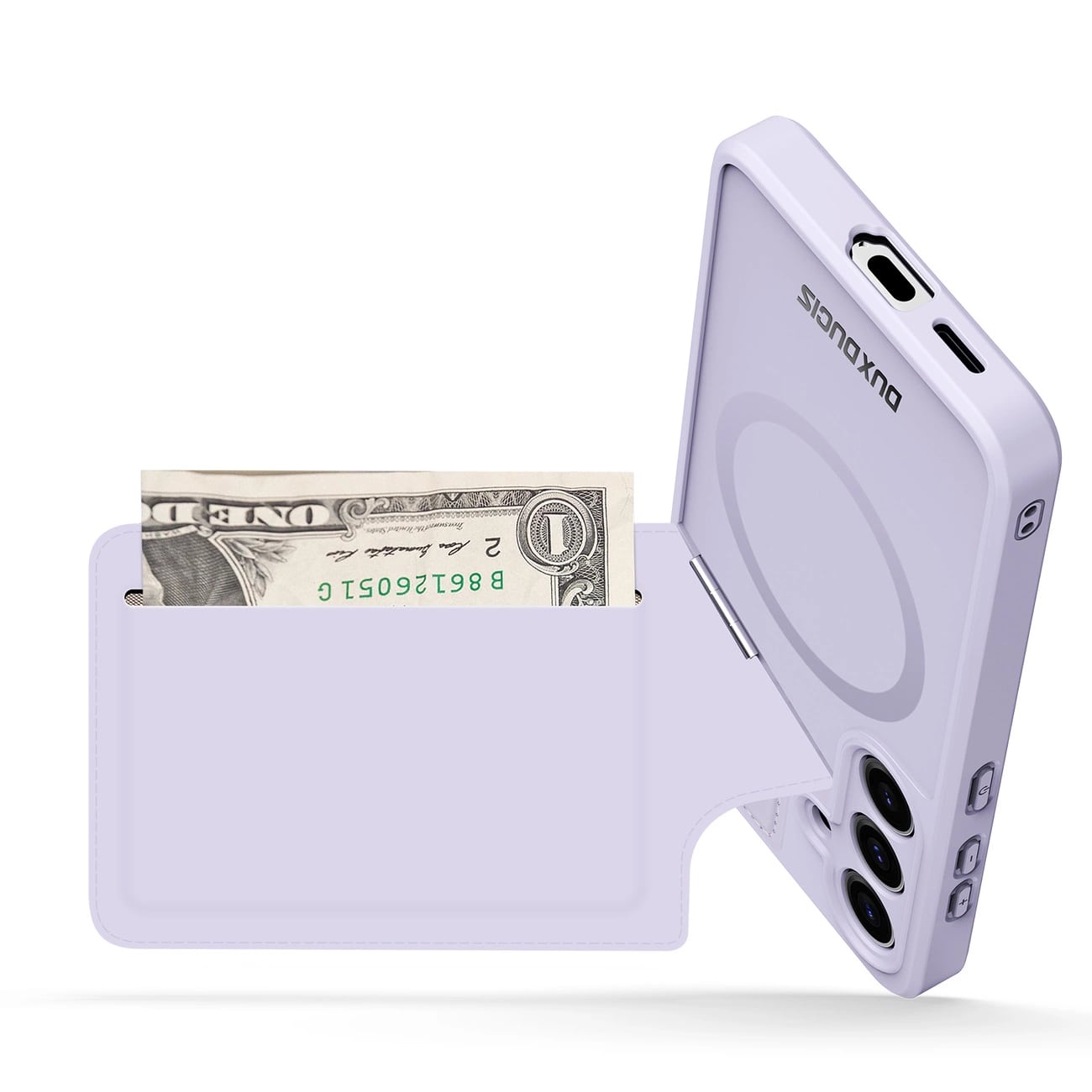 Dux Ducis Samsung Galaxy S24 Rafi II Mag Anti - RFID Θήκη με Υποδοχή για Κάρτες / Stand και MagSafe - Purple