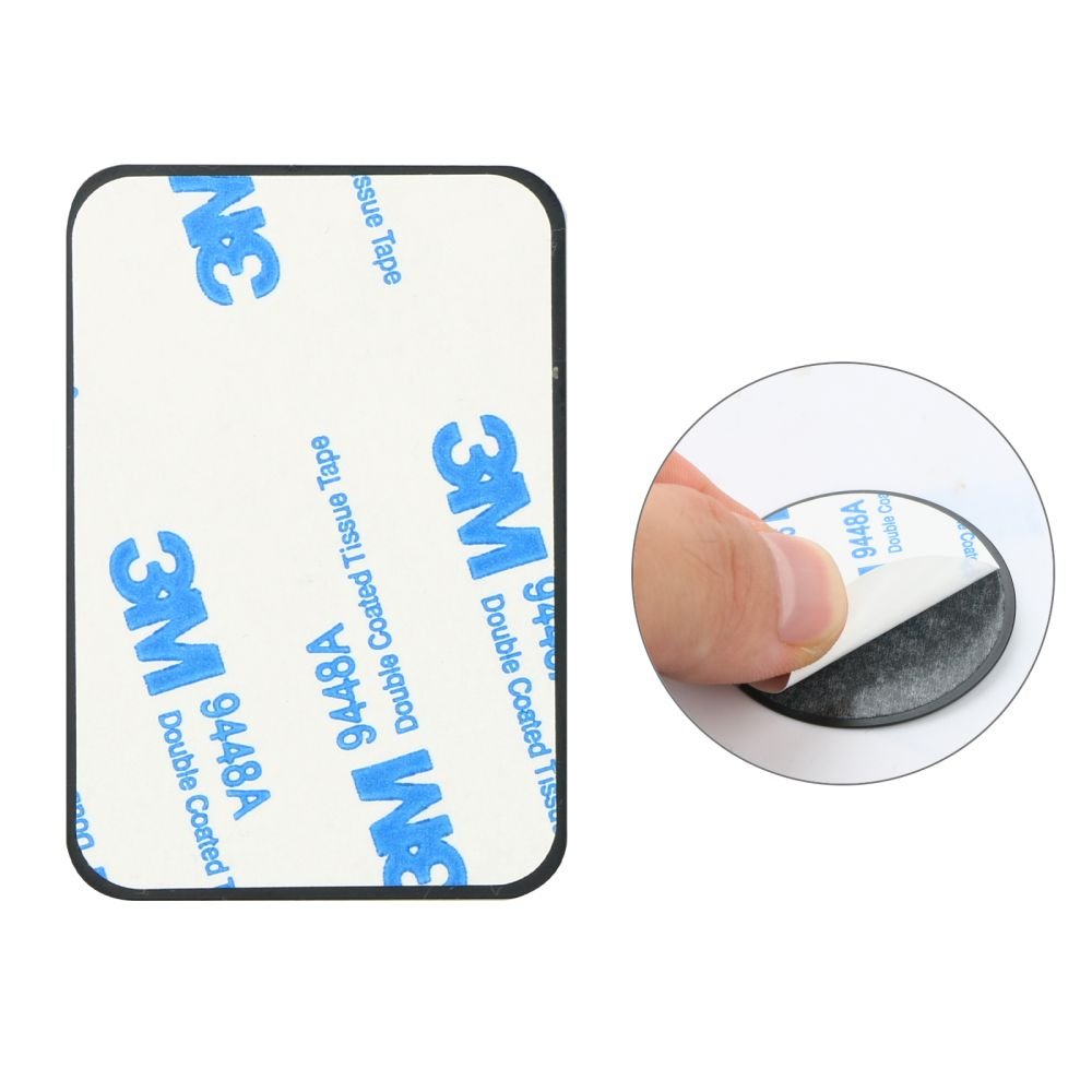 Tech - Protect MetalPlate - Σετ με 4 Μεταλλικές Πλακέτες με Αυτοκόλλητο για Μαγνητικές Βάσεις Αυτοκινήτου - Black