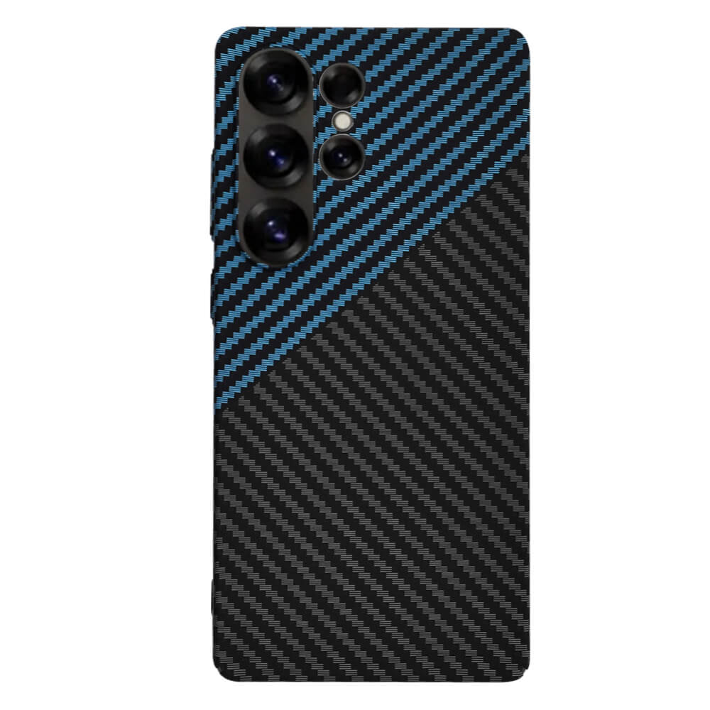 Techsuit Samsung Galaxy S25 Ultra Σκληρή Θήκη Carbonite FiberShell - Blue Pulse