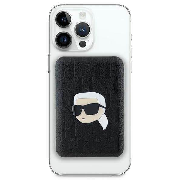 Karl Lagerfeld PowerBank - MagSafe Karl Head Pin - 5000 mAh - Black - KLPB5FPGKSKIHK