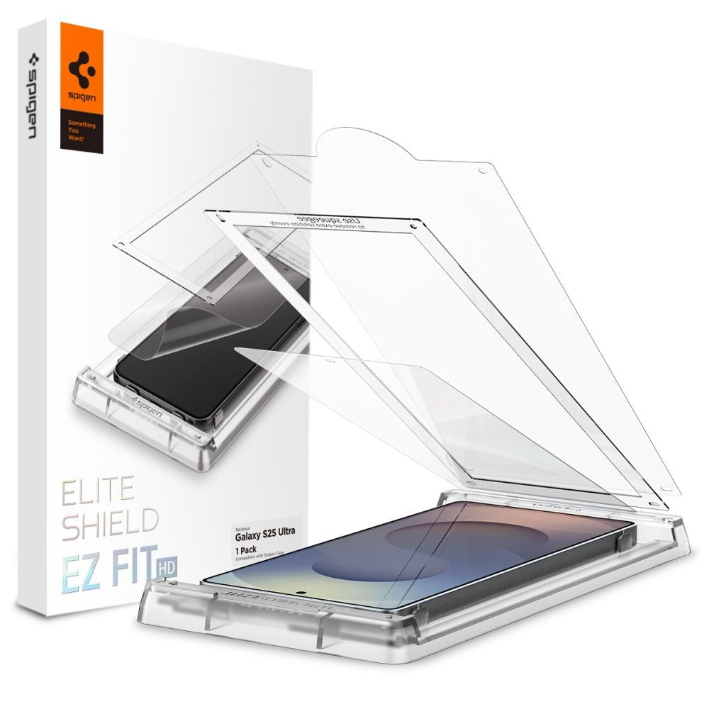 Spigen Samsung Galaxy S25 Ultra Elite Shield EZ Fit HD Hydrogel Full Screen Προστατευτική Μεμβράνη Οθόνης - Διάφανο