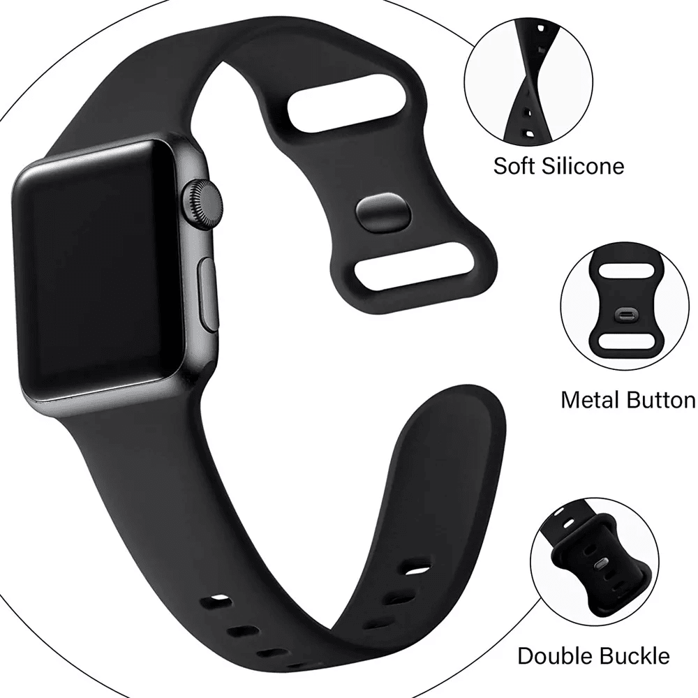 Techsuit W031 Λουράκι Apple Watch 4/5/6/7/8/9/10/11 - SE (1/2/3) - ULTRA (1/2/3) - 44/45/46/49mm Watchband Λαστιχένιο - Grey