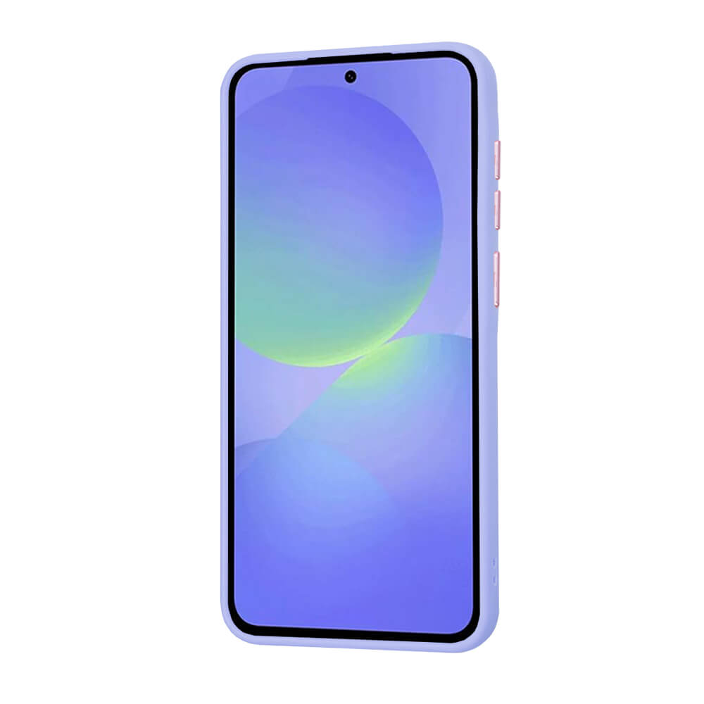 Techsuit Samsung Galaxy A36 5G - HaloFrost Series - Σκληρή Θήκη με Πλαίσιο Σιλικόνης - Light Purple