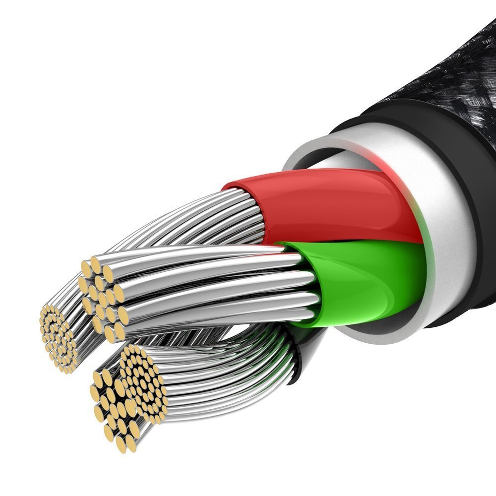 Baseus Tungsten Gold 3in1 Καλώδιο Φόρτισης 3.5A 1.5m - Micro USB / Lightning / Type - C - Black - CAMLTWJ - 01