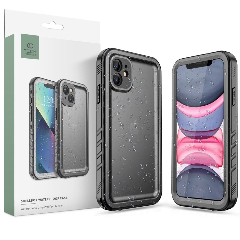 Tech - Protect iPhone 11 Shellbox IP68 Αδιάβροχη Σκληρή Θήκη - Black / Ημιδιάφανη