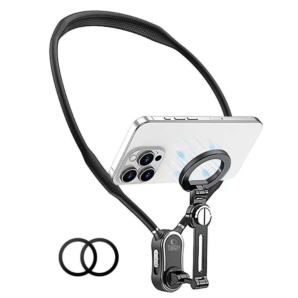 Tech - Protect AC100 Neck Holder - Βάση Στήριξης Κινητού με MagSafe για το Λαιμό - Black