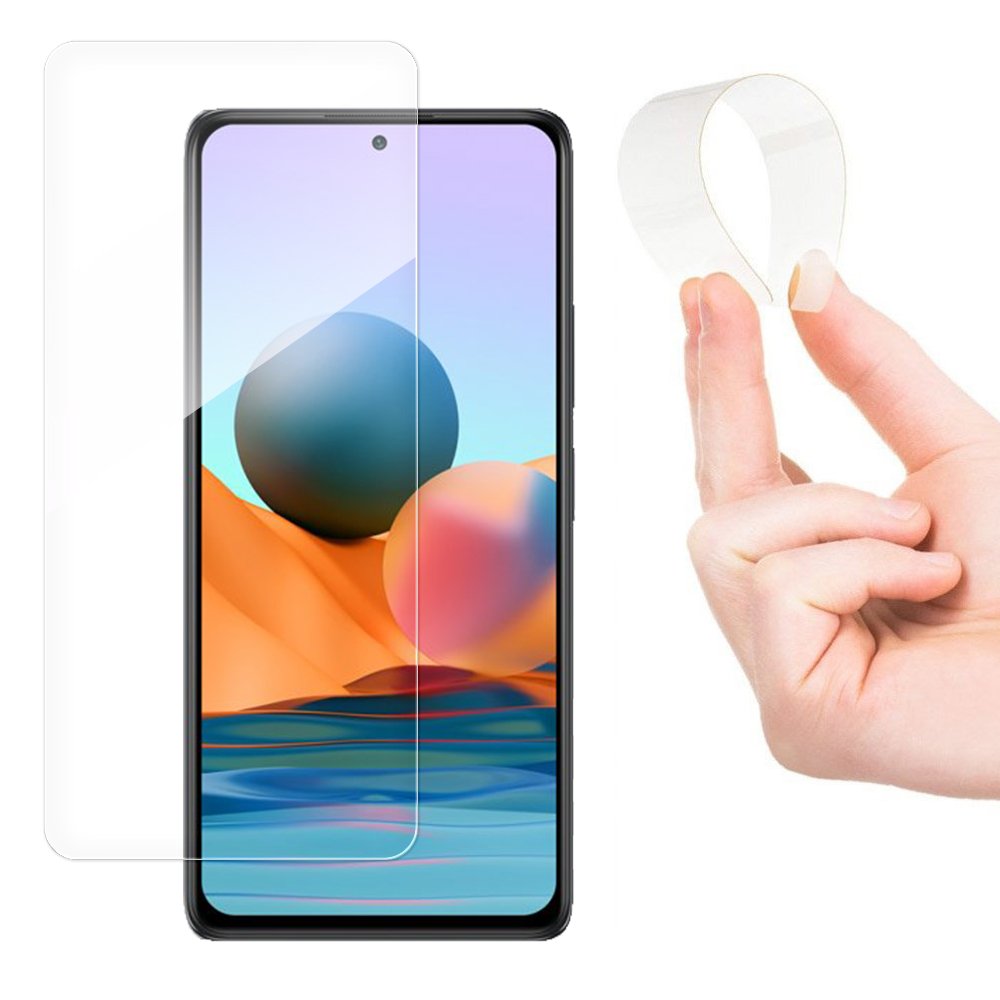 Wozinsky Xiaomi Redmi Note 10 Pro 0.15mm 9H Flexi Nano Tempered Glass Αντιχαρακτικό Γυαλί Οθόνης - Διάφανο