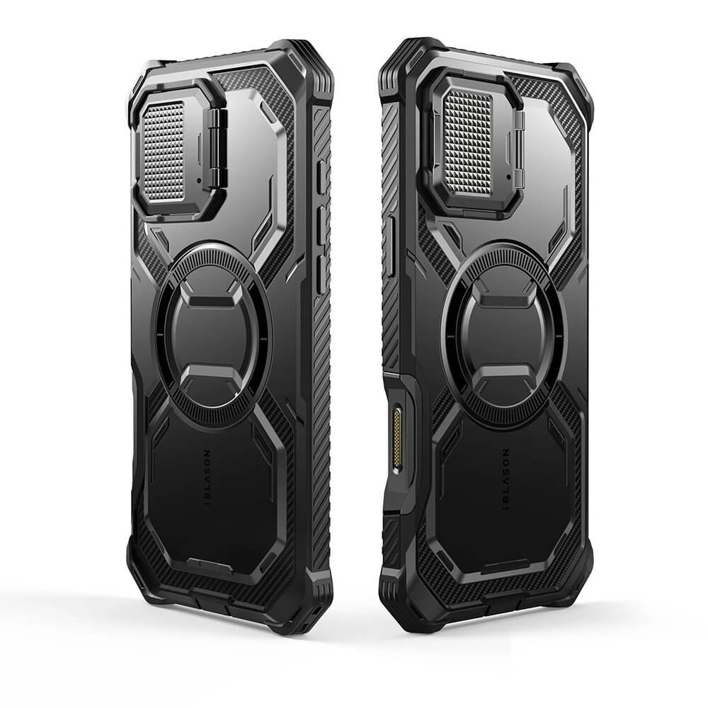 Supcase iPhone 16 Pro Armorbox MagSafe Σκληρή Θήκη με Προστασία Οθόνης και Κάλυμμα Κάμερας / Stand - Black