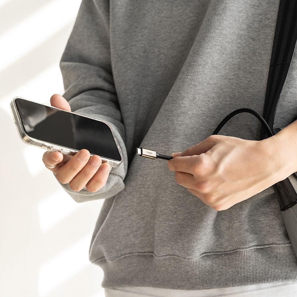 Ringke 3.2 Gen 2x2 PD 240W 5A - Καλώδιο Δεδομένων και Φόρτισης Type - C to Type - C - 1m - Black