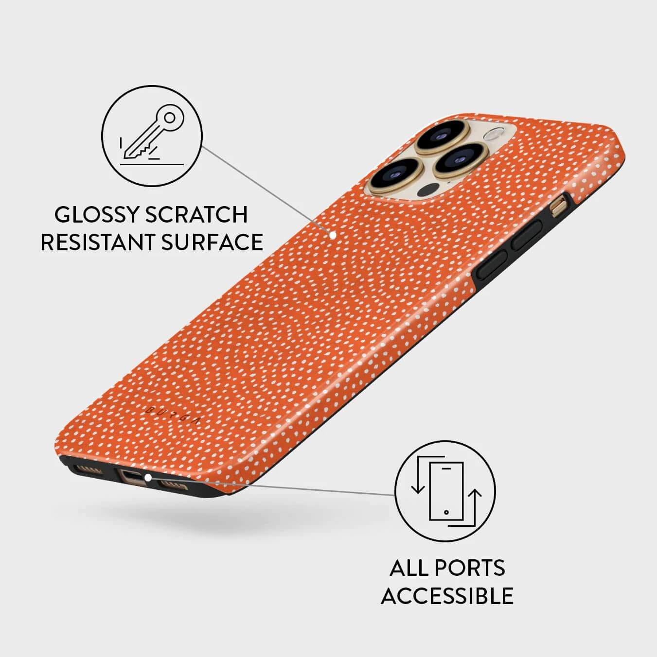 Burga iPhone 13 Pro Fashion Tough Σκληρή Θήκη - Vintage Edition