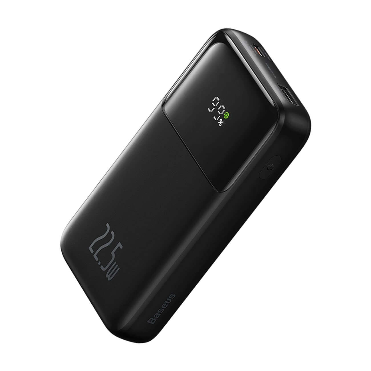 Baseus Comet Series Power Bank 10000mAh 22.5W με Ενσωματωμένα Καλώδια Type - C και Lightning - Black - PPMD020001