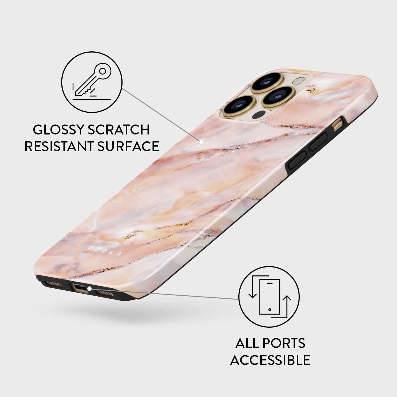 Burga iPhone 14 Pro Fashion Tough Σκληρή Θήκη - Morning Sunshine