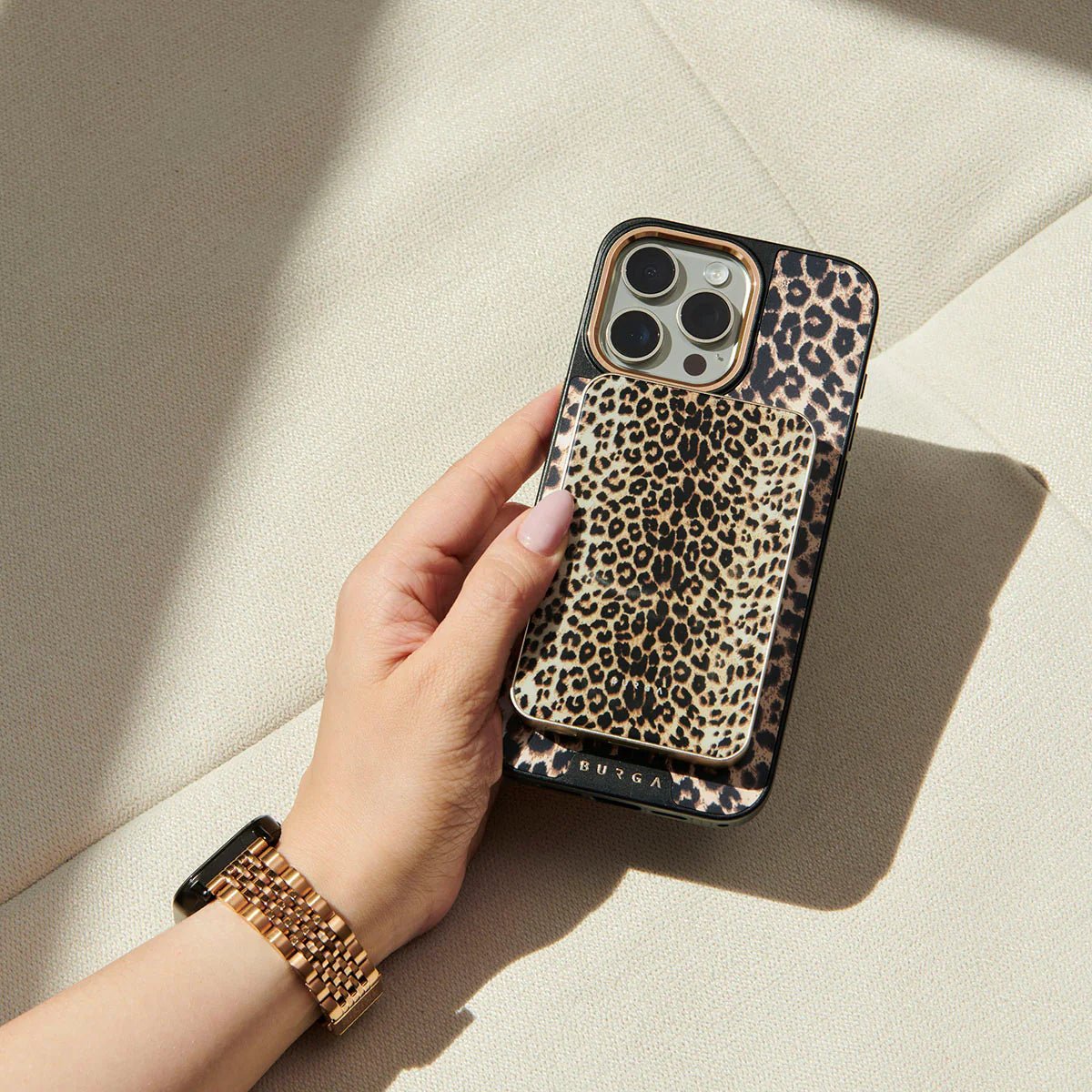 Burga Μαγνητικό Ασύρματο MagSafe PowerBank 5000mAh με Καλώδιο Type - C to Type - C - Gunmetal - Player