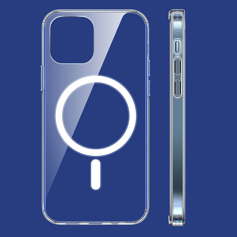 Techsuit iPhone 15 Pro Max - MagSafe Pro - Σκληρή Θήκη με Πλαίσιο Σιλικόνης - Transparent