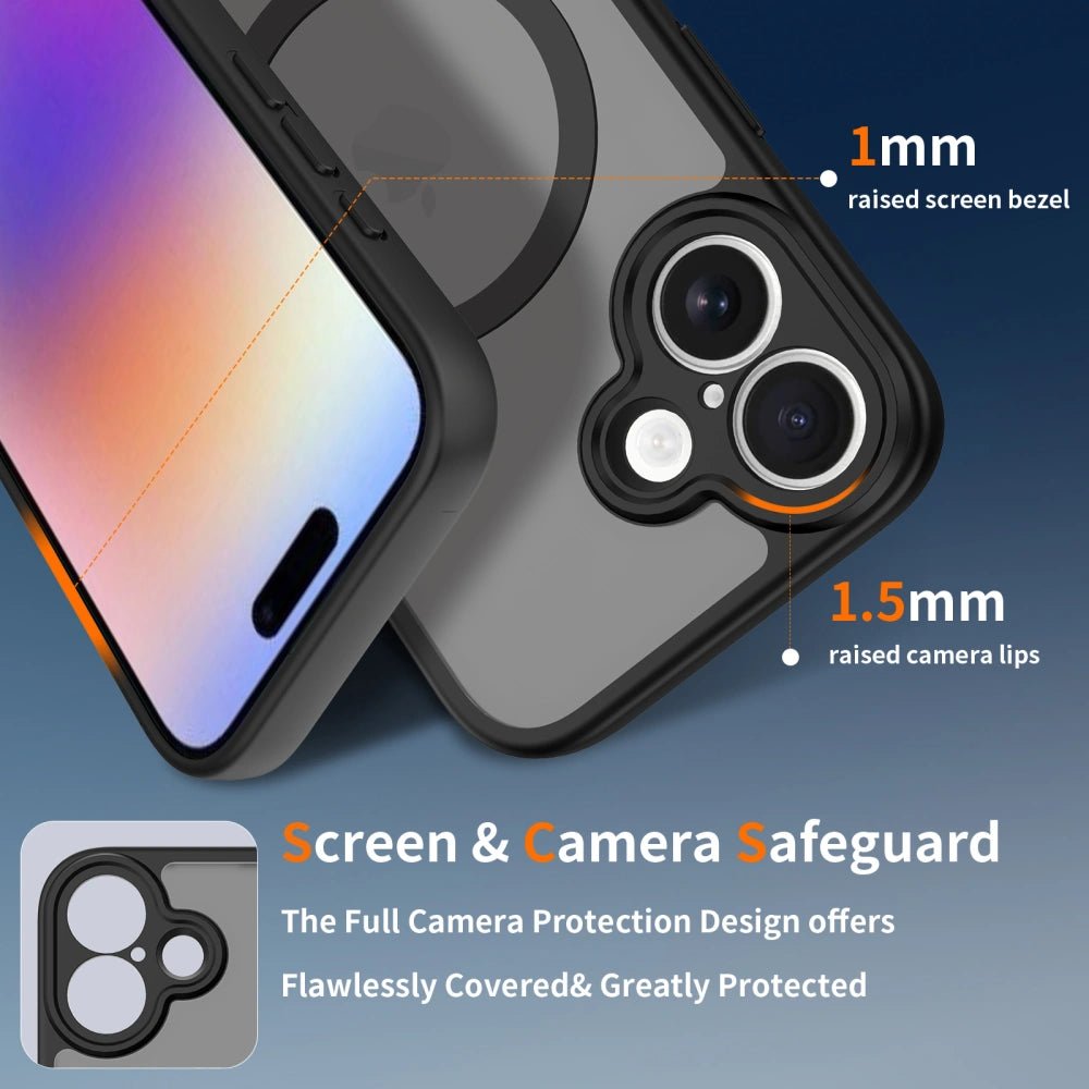 Tech - Protect iPhone 17 BasicMag - Σκληρή Θήκη με Πλαίσιο Σιλικόνης και MagSafe - Matte Black
