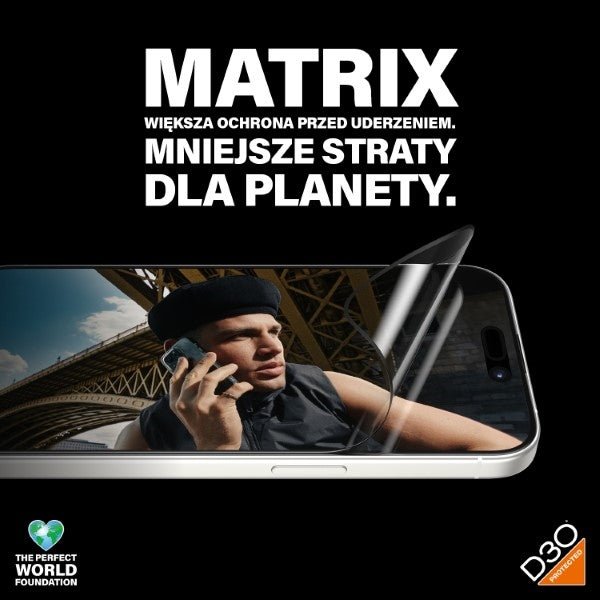 PanzerGlass iPhone 15 Pro Matrix D3O Ultra - Wide Fit Easy Aligner 6H Ευλύγιστο Αντιχαρακτικό Γυαλί Οθόνης - Black