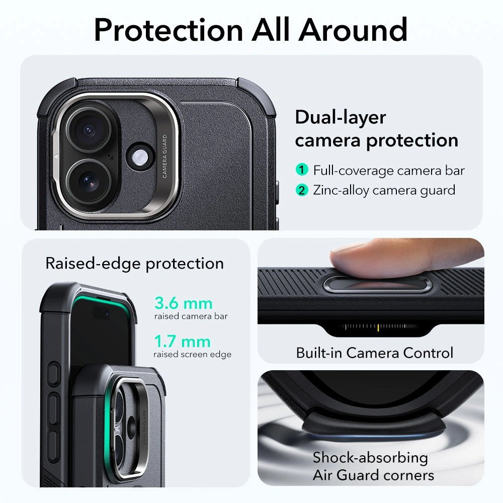 ESR iPhone 17 Cyber Kickstand - Σκληρή Θήκη με Stand και MagSafe - Black