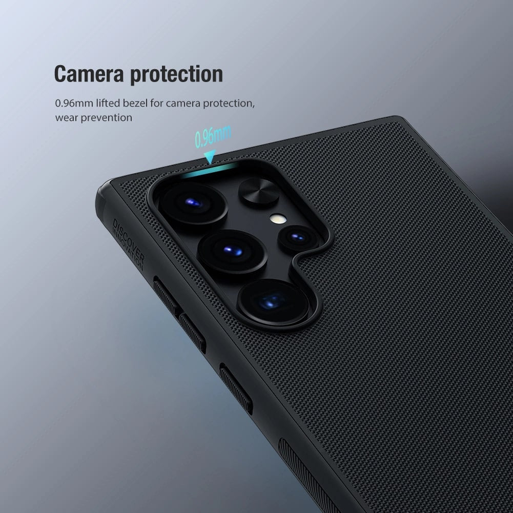 Nillkin Samsung Galaxy S24 Ultra Super Frosted Shield Pro Σκληρή Θήκη με Πλαίσιο Σιλικόνης - Black