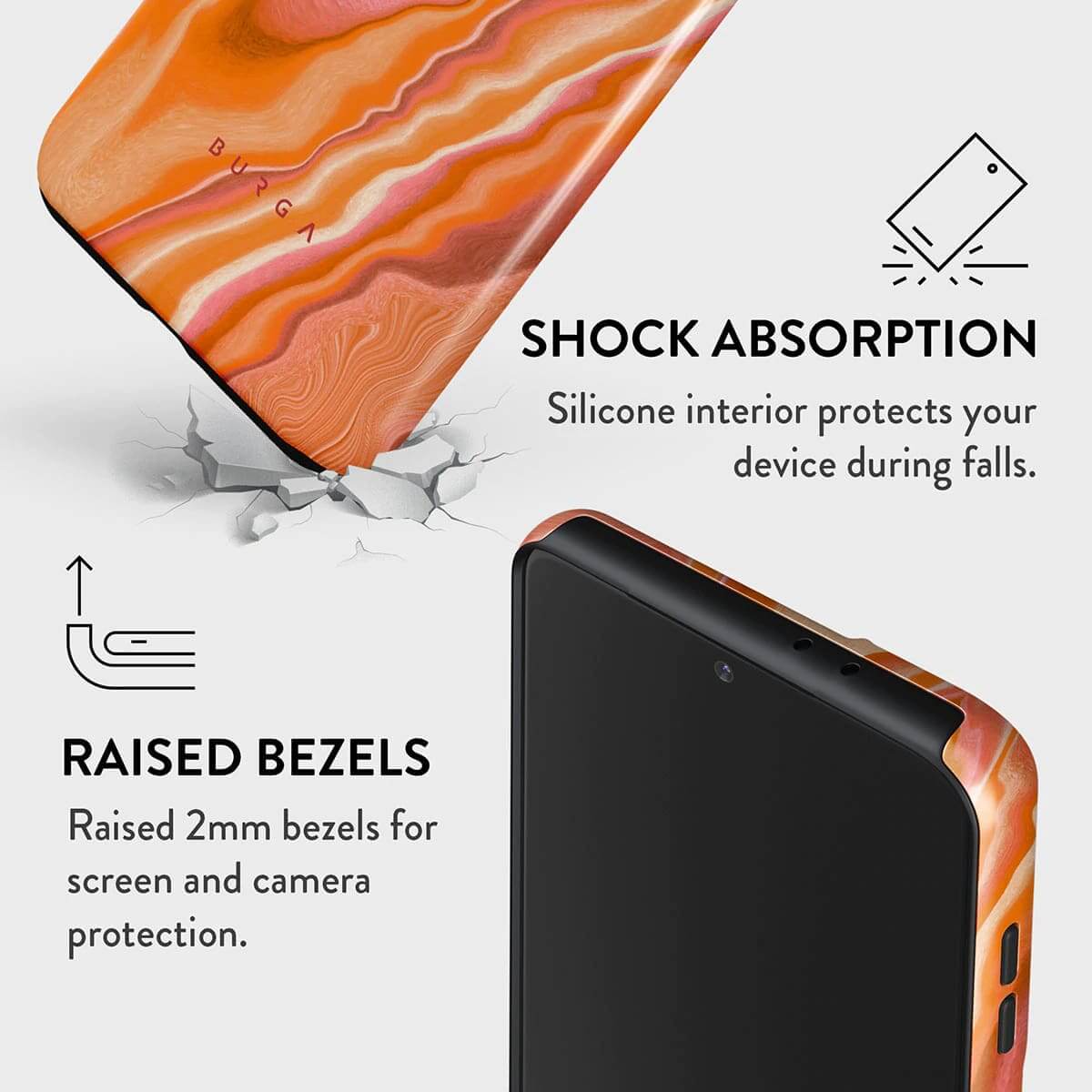 Burga Samsung Galaxy S22 Plus Fashion Tough Σκληρή Θήκη - Retro Glow