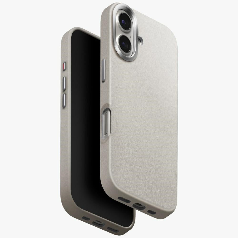 Uniq iPhone 17 - Lyden MagClick - Σκληρή Θήκη με Επένδυση Συνθετικού Δέρματος και MagSafe - Clay
